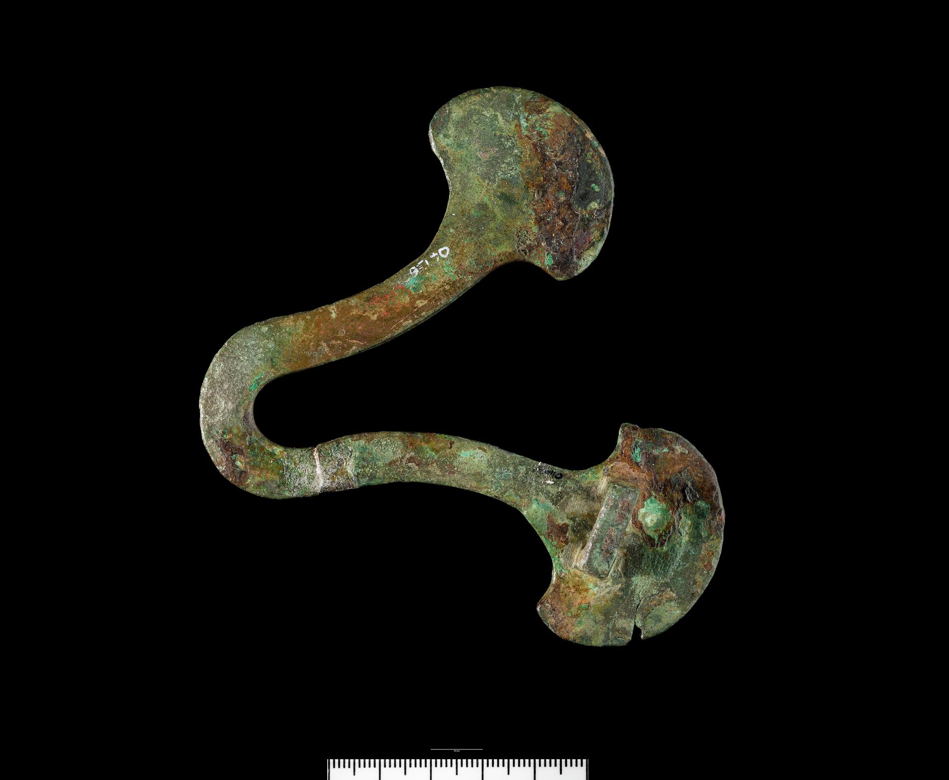 Iron Age copper alloy pendant hook