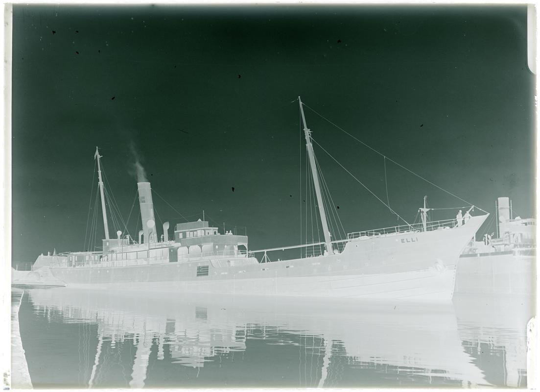 S.S. ELLI, glass negative