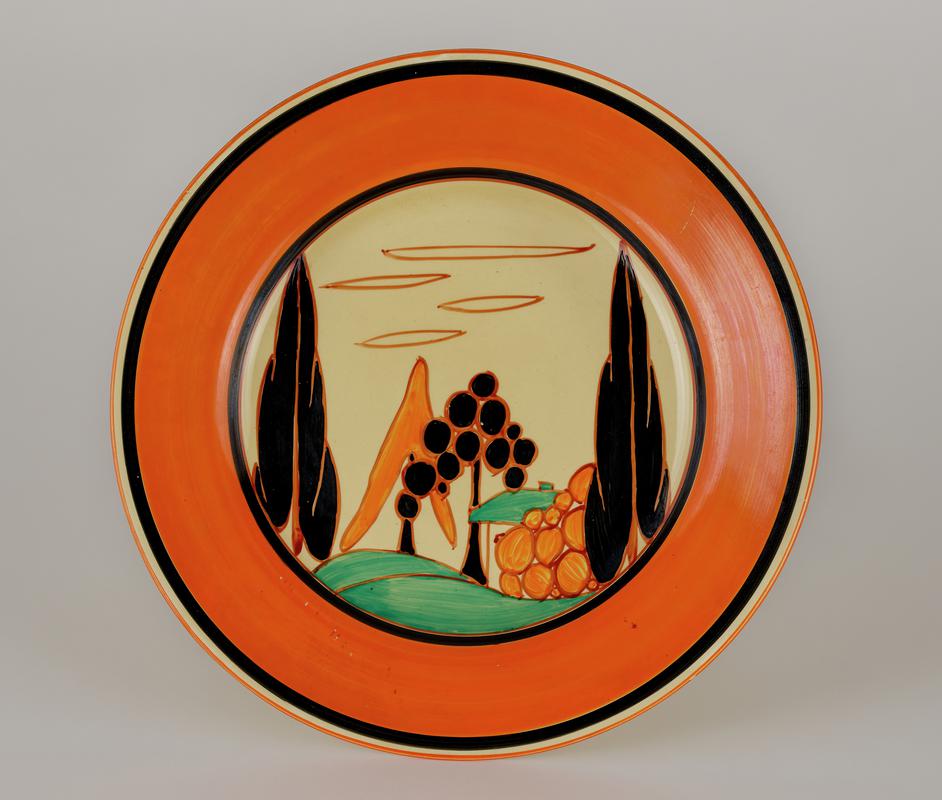 plate, &#039;Trees and House&#039;, 1929-1930