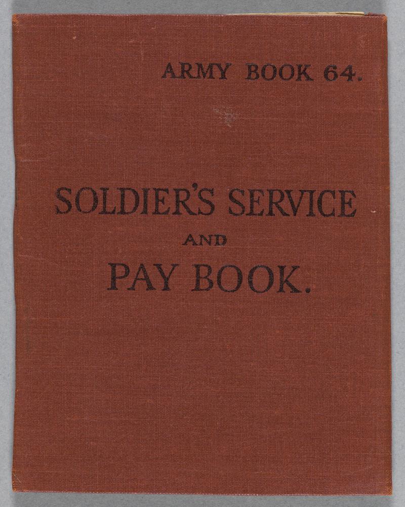 Pay book - Ronald Holder collection - front cover