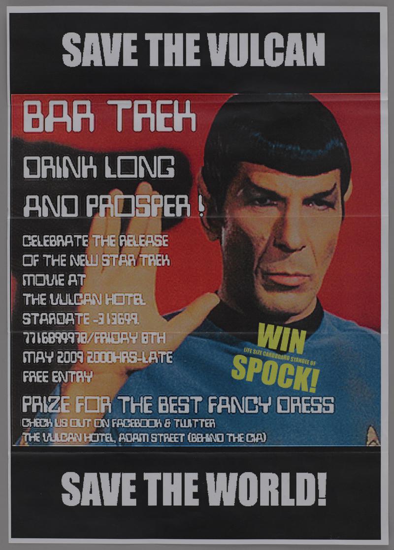 Save The Vulcan - Save The World. Celebrate the release of the new Star Trek movie at The Vulcan Hotel.&#039;