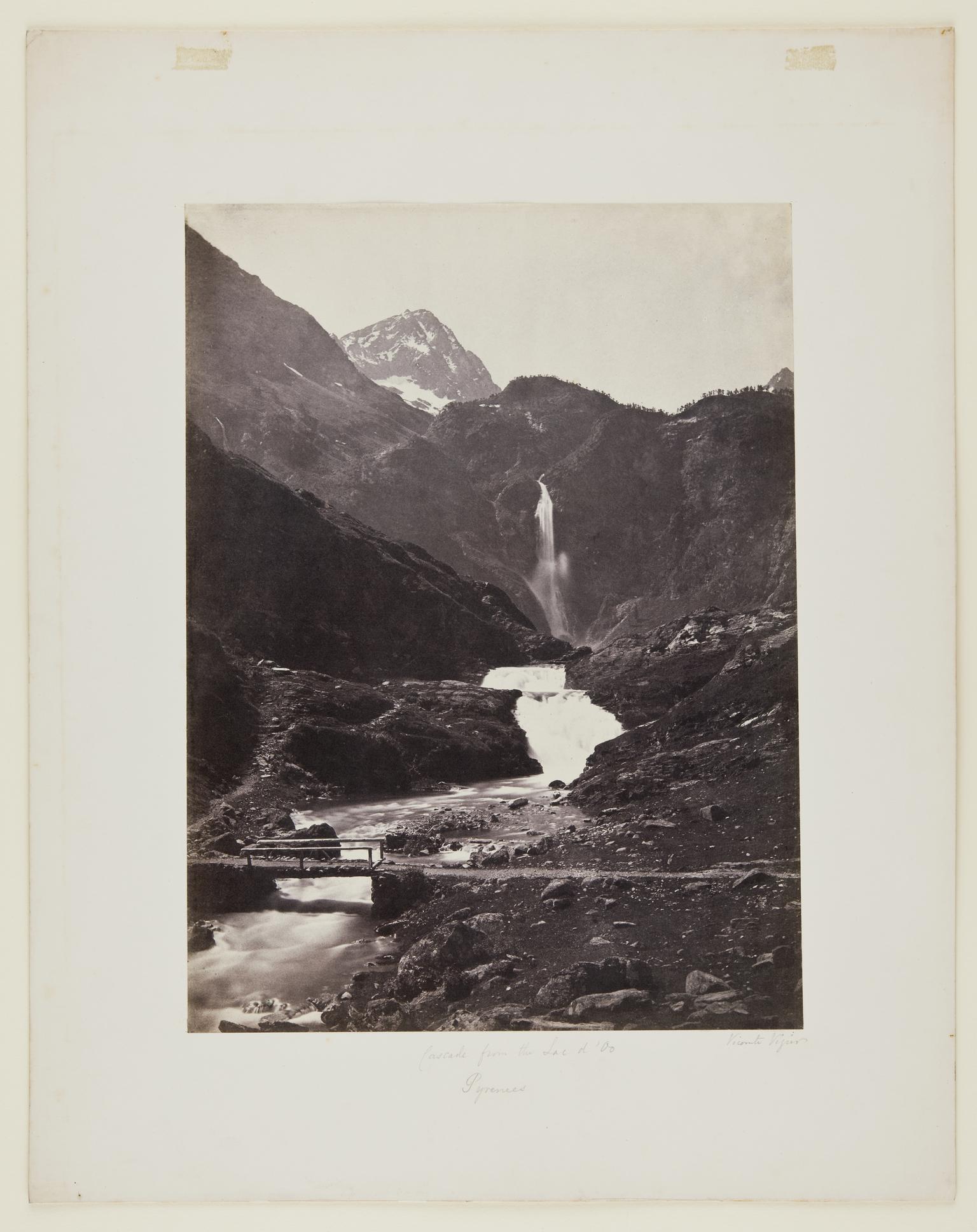 Cascade from the Lac d' Oo, Pyrenees (photo)