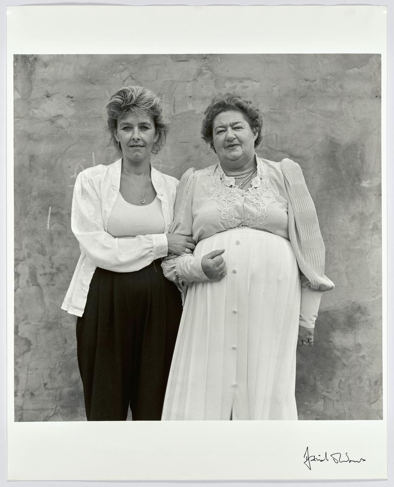 Karen Cubin and Barbara Taylor, daughter and mother, from Barrow-in-Furness - See also NMW A 55202