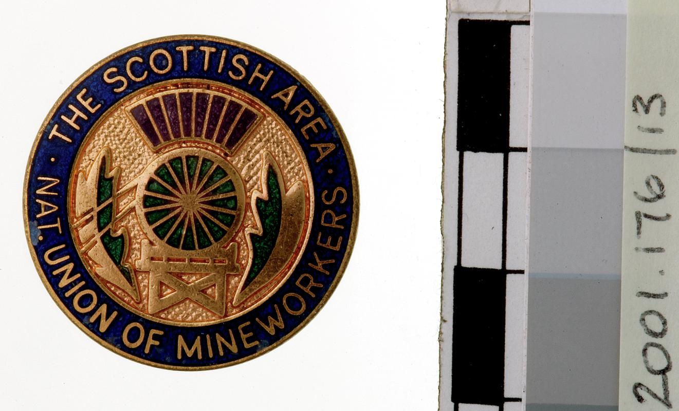 N.U.M &quot;Scottish Area&quot; lapel Badge