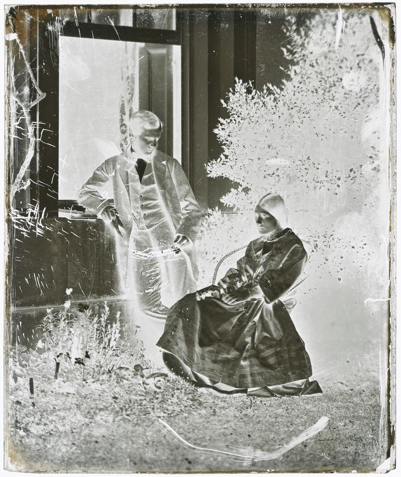 Nevil Story Maskelyne and Thereza, negative