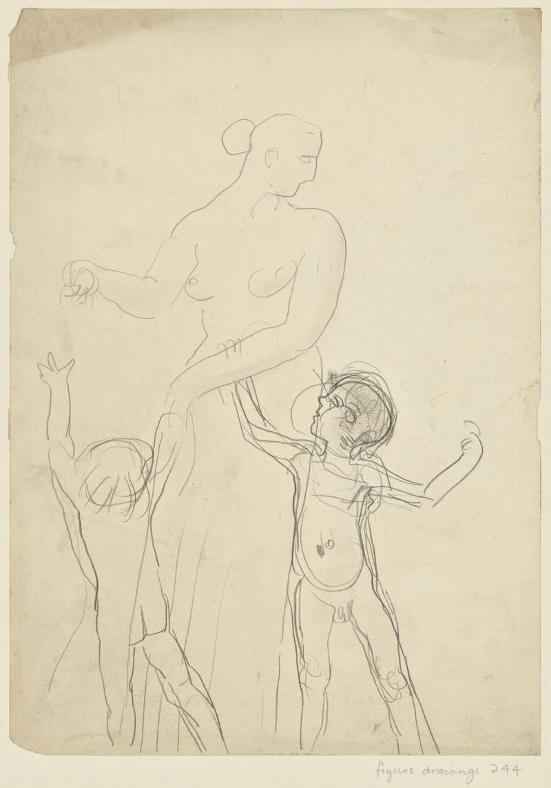 Woman with Two Small Children