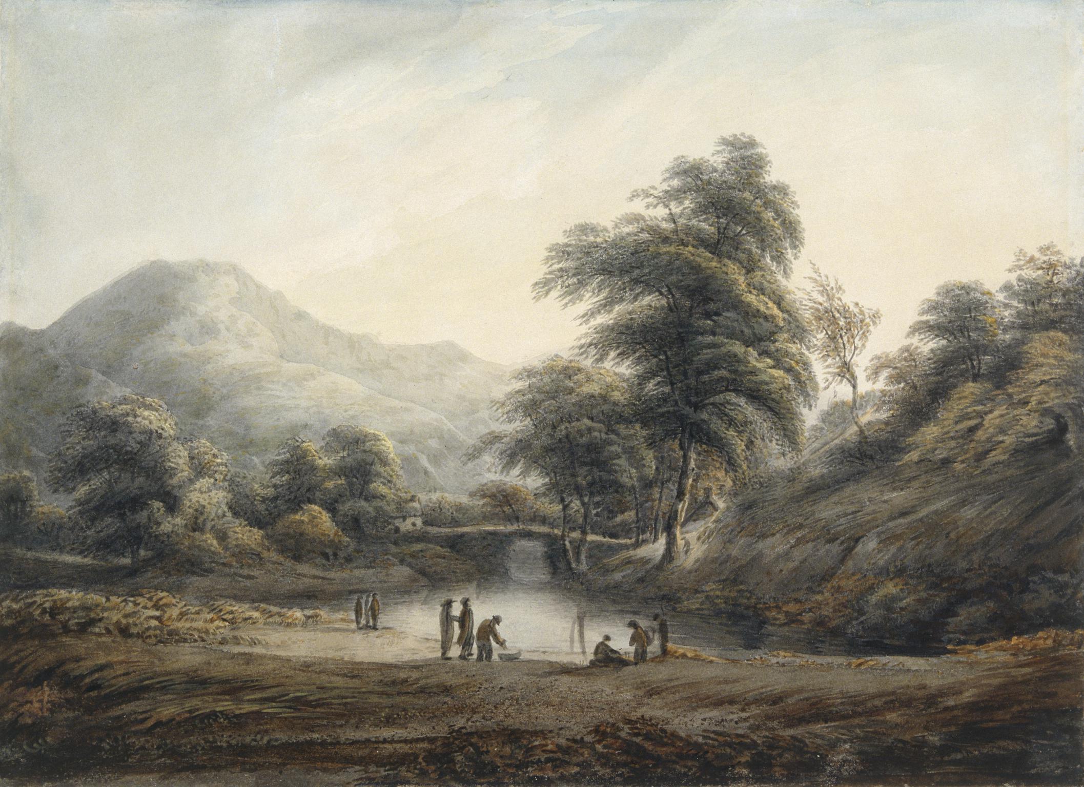 Panning for Gold in the Mawddach (painting)