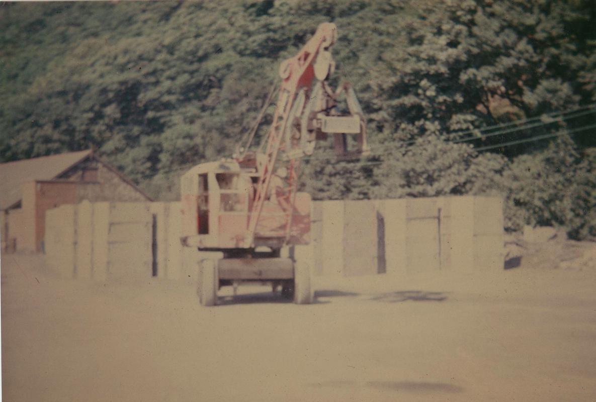 Crane for lifting bricks at Dinorwig Quarry