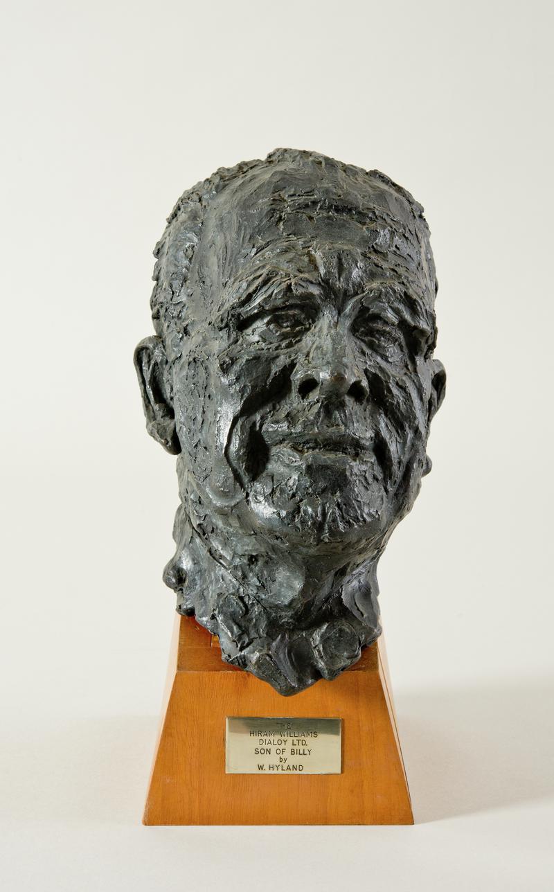 Son of Billy&#039;. Bronze bust of &quot;Billy&quot; Williams founded Williams Dialoy Ltd.