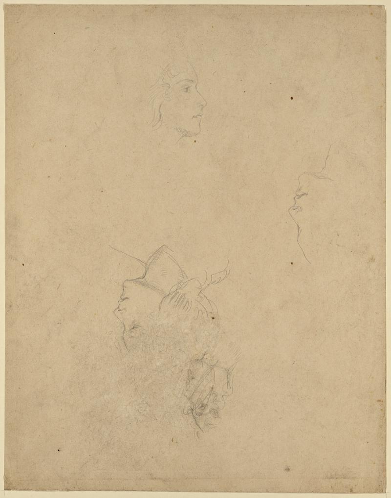 Four Sketches of a Woman in Profile