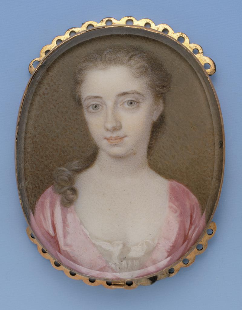 Miniature portrait of an unknown lady