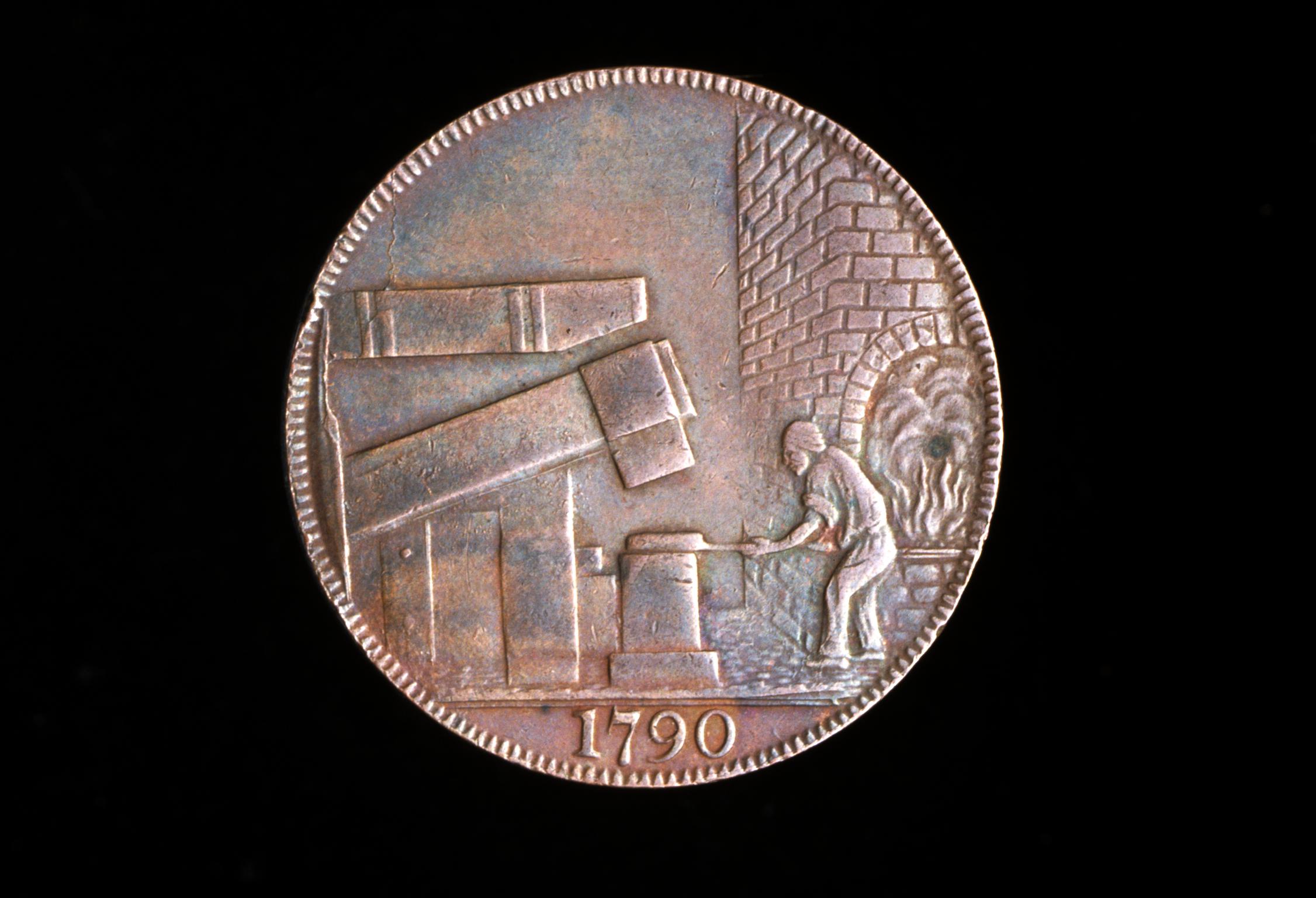 18th century token: John Wilkinson (Forge)
