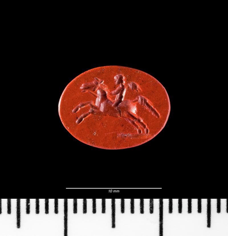 Roman intaglio (Cupid on horseback)