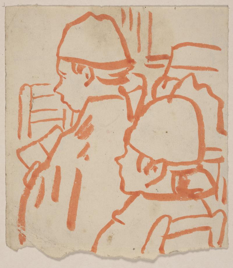 Boys wearing white hats