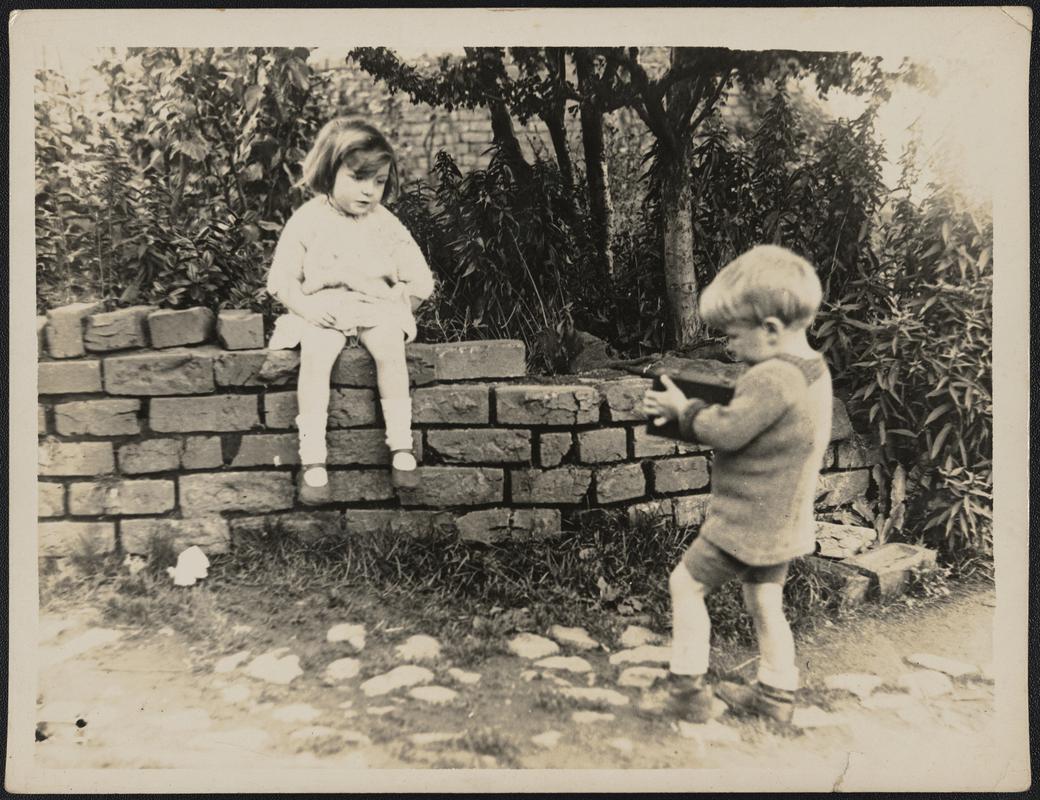 Betty aged 5 and cousin Rory