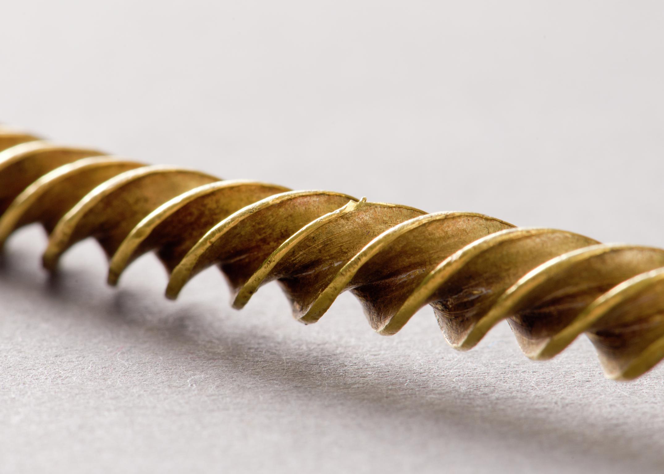 Middle Bronze Age gold flange-twisted bar torc