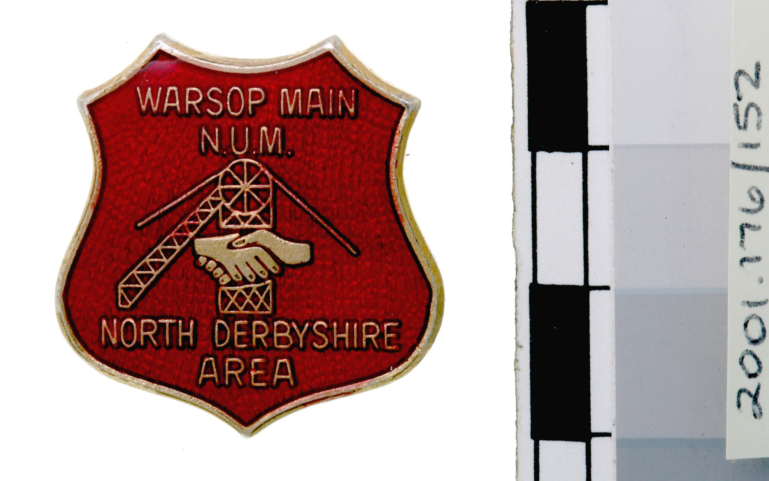 N.U.M. North Derbyshire Area, badge