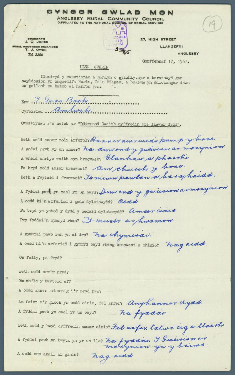 Holiadur | questionnaire