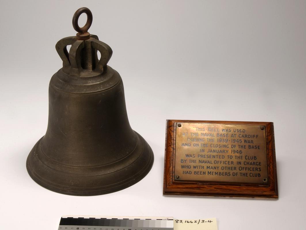 Brass bell and plaque