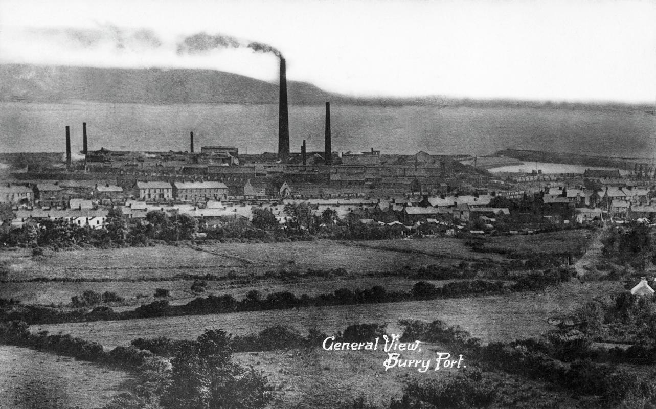 General view of Burry Port (postcard)