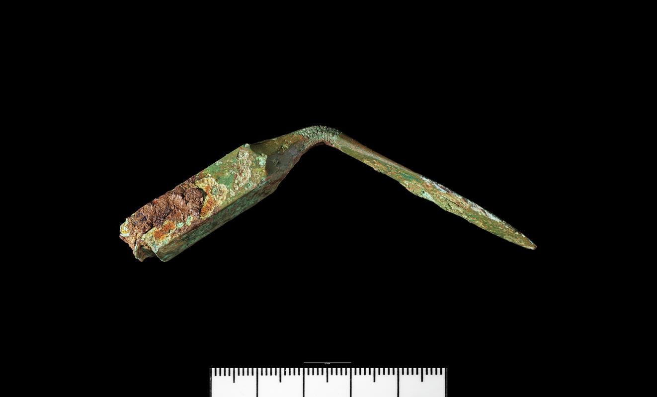 Roman copper alloy scalpel handle