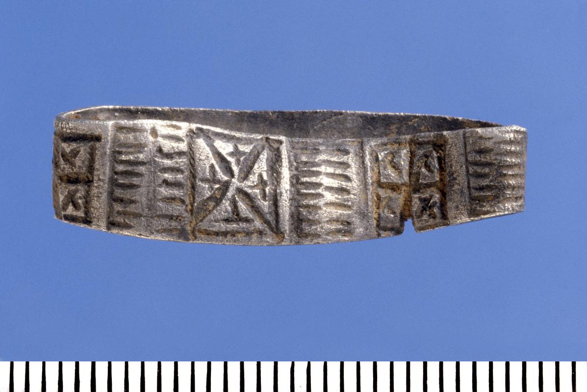 Medieval silver finger ring