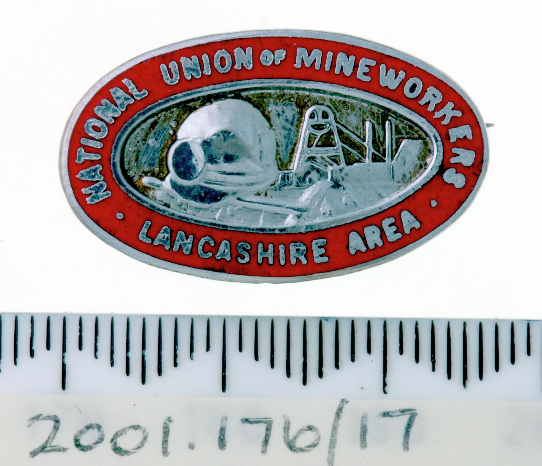 N.U.M. Lancashire Area, badge