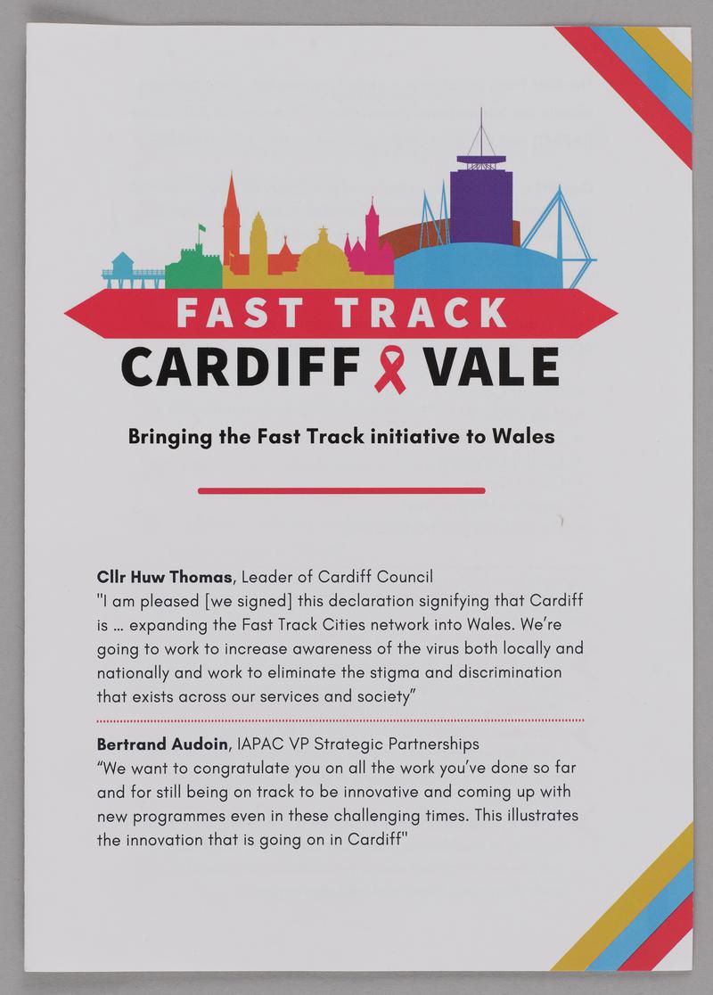 Fast Track Cardiff &amp; Vale leaflet