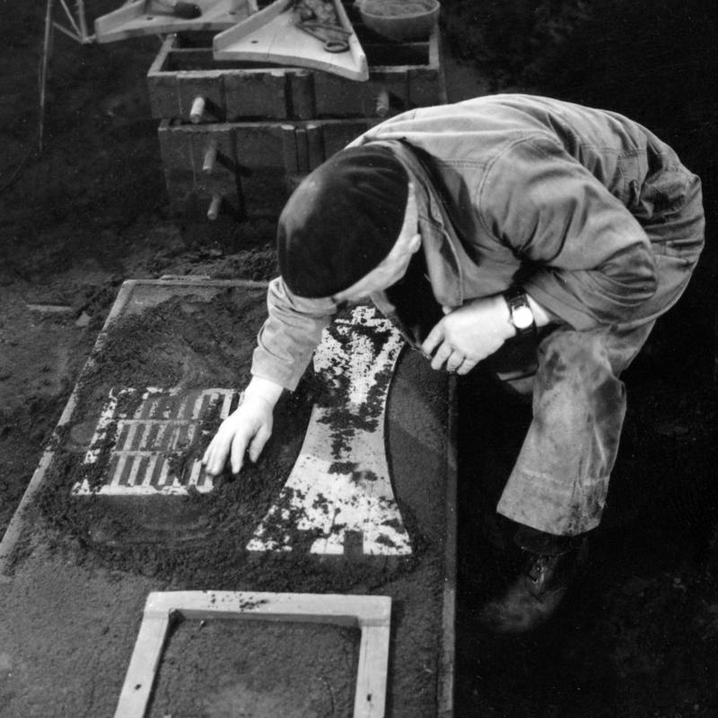 Dinorwig quarry, pattern making moulding, photograph
