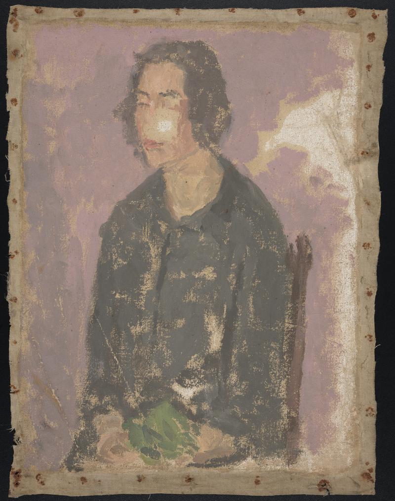 Study of a seated nude girl