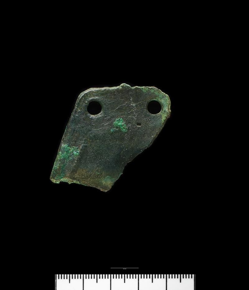 Late Bronze Age bronze riveted sickle fragment