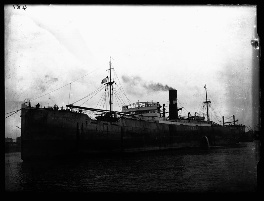 1/4 Port Bow view of S.S. LACKENBY c.1936