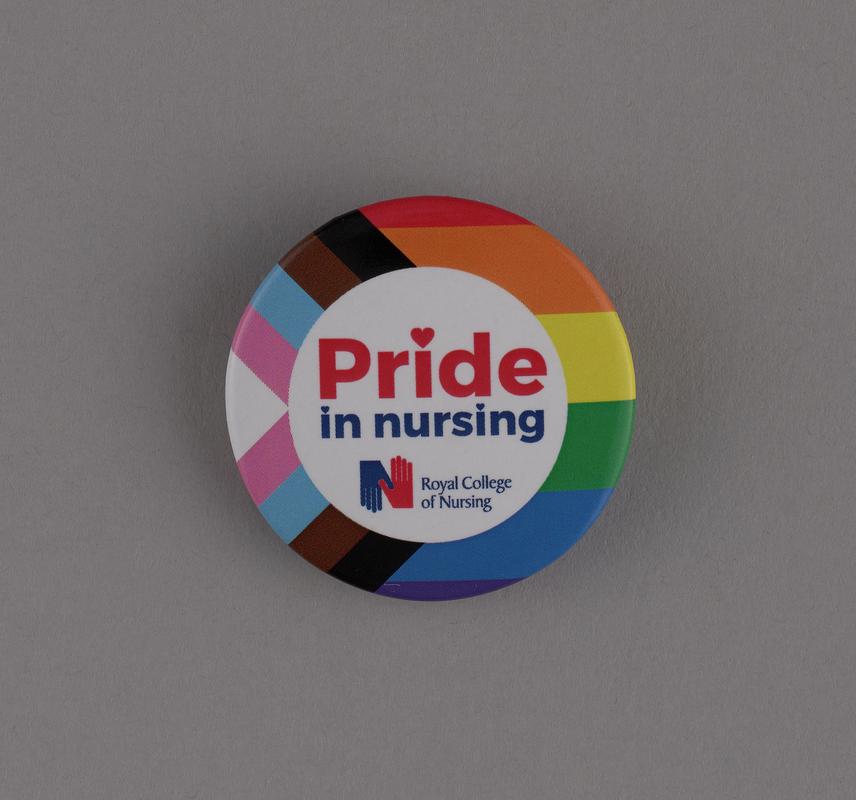 Royal College of Nursing badge &#039;Pride in nursing&#039;.
