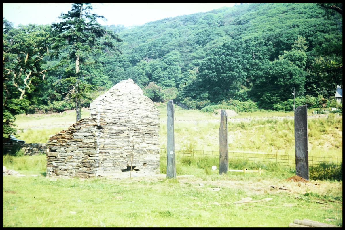 Dismantling Maentwrog Hayshed, 1976.