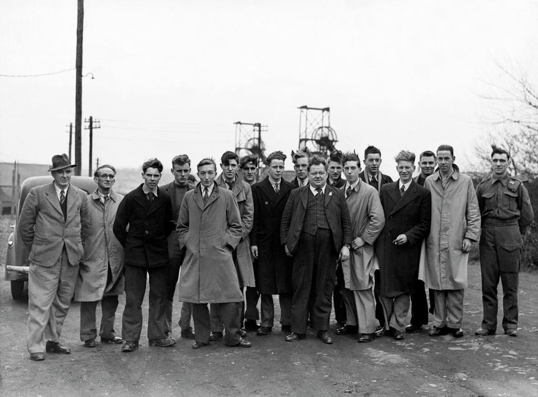 Group of Bevin Boys at Chislet Colliery