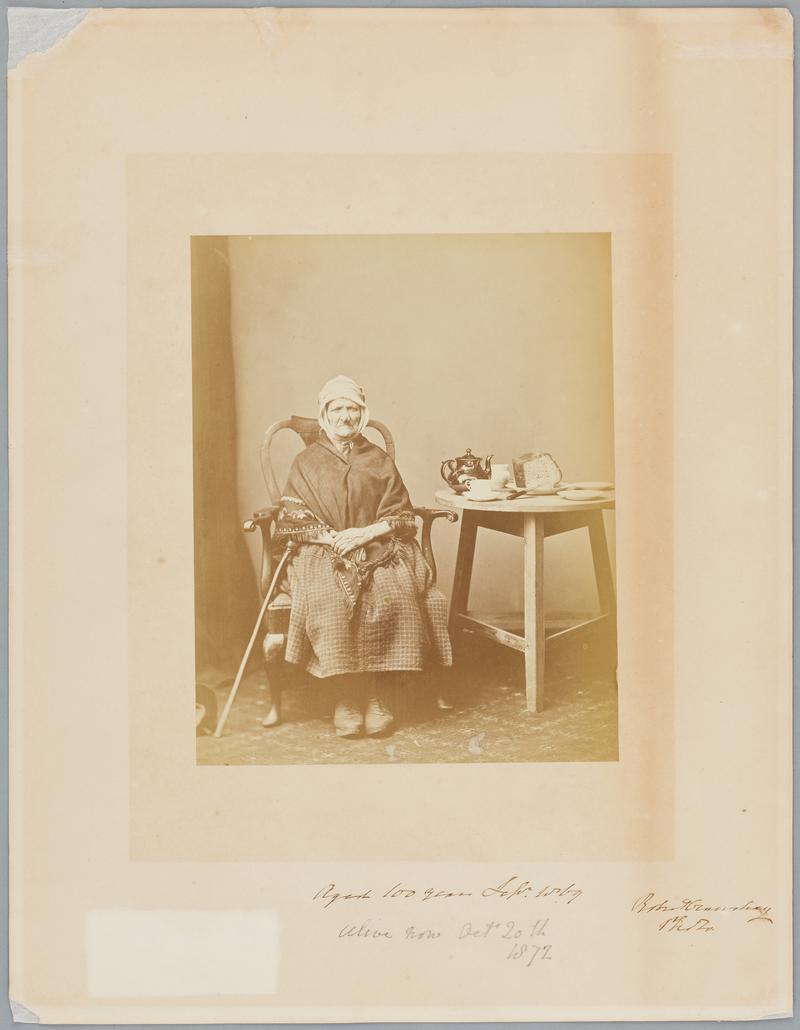 Portrait of an unidentified lady, reputed to be aged 100 years, 1869