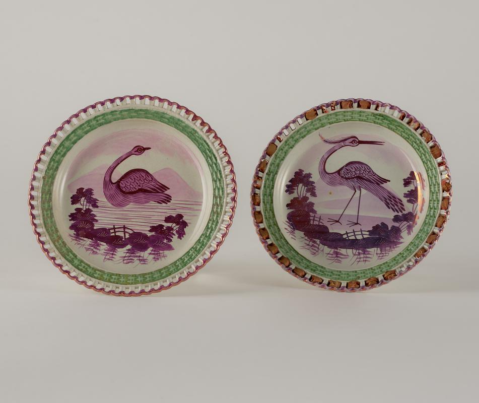 two plates, 1825-1830