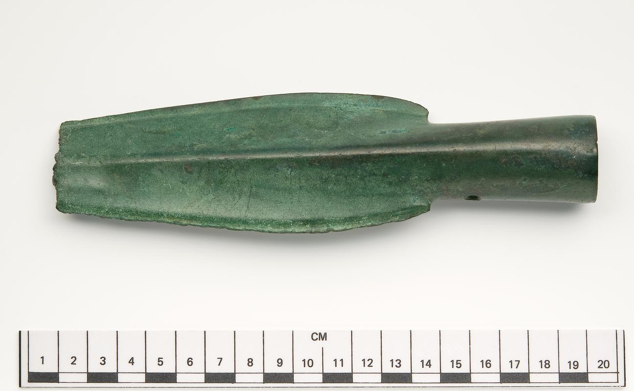 Late Bronze Age bronze spearhead