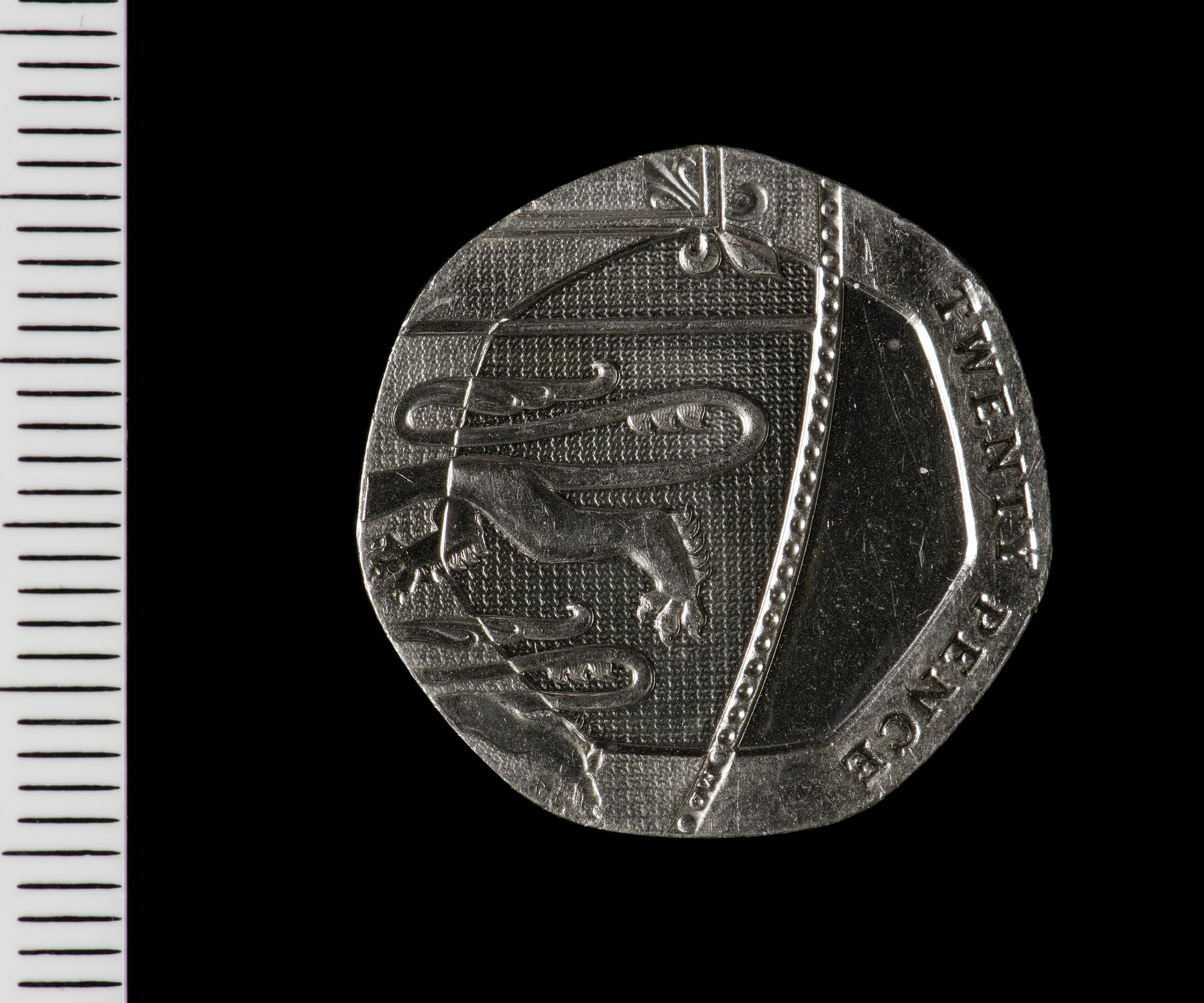 Elizabeth II twenty pence (Royal Arms design)