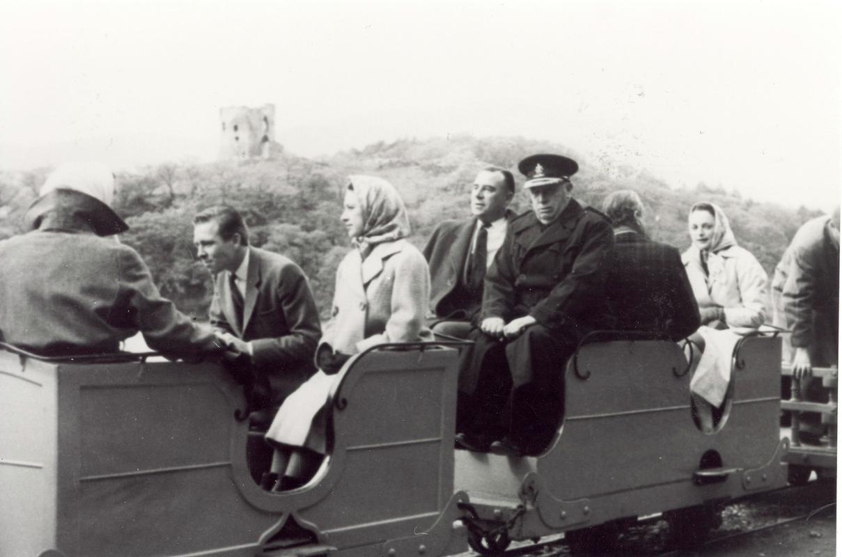 HRH Princess Margaret &amp; Lord Snowdon during a visit to Dinorwig Quarry