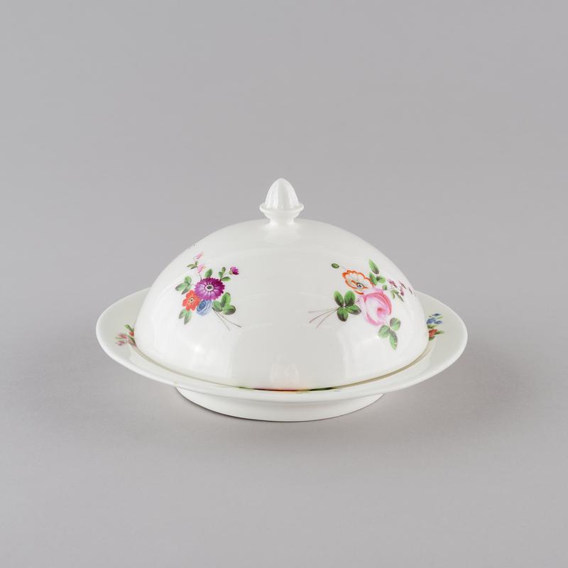 muffin dish &amp; cover, 1818-1822