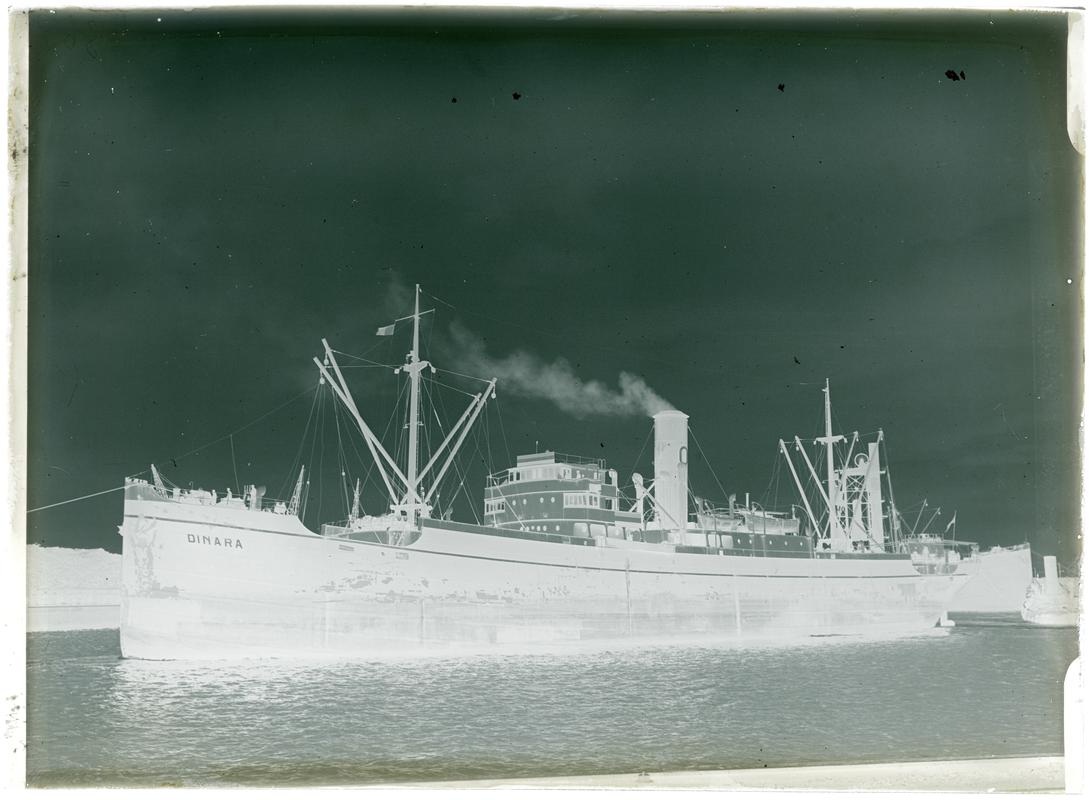 S.S. DINARA, glass negative