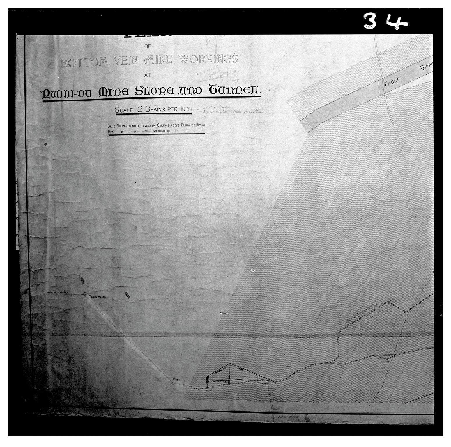 Plan of Blaenavon, film negative
