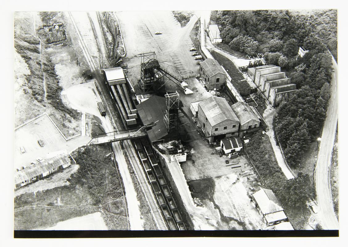 Aerial view of Wyndham Colliery, early 1980s.