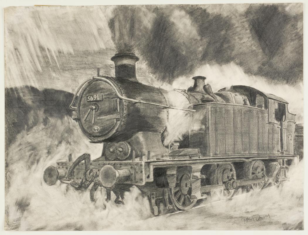 Locomotive No. &#039;5691&#039; - &#039;Mountain Ash&#039; by P.M.A. Evans