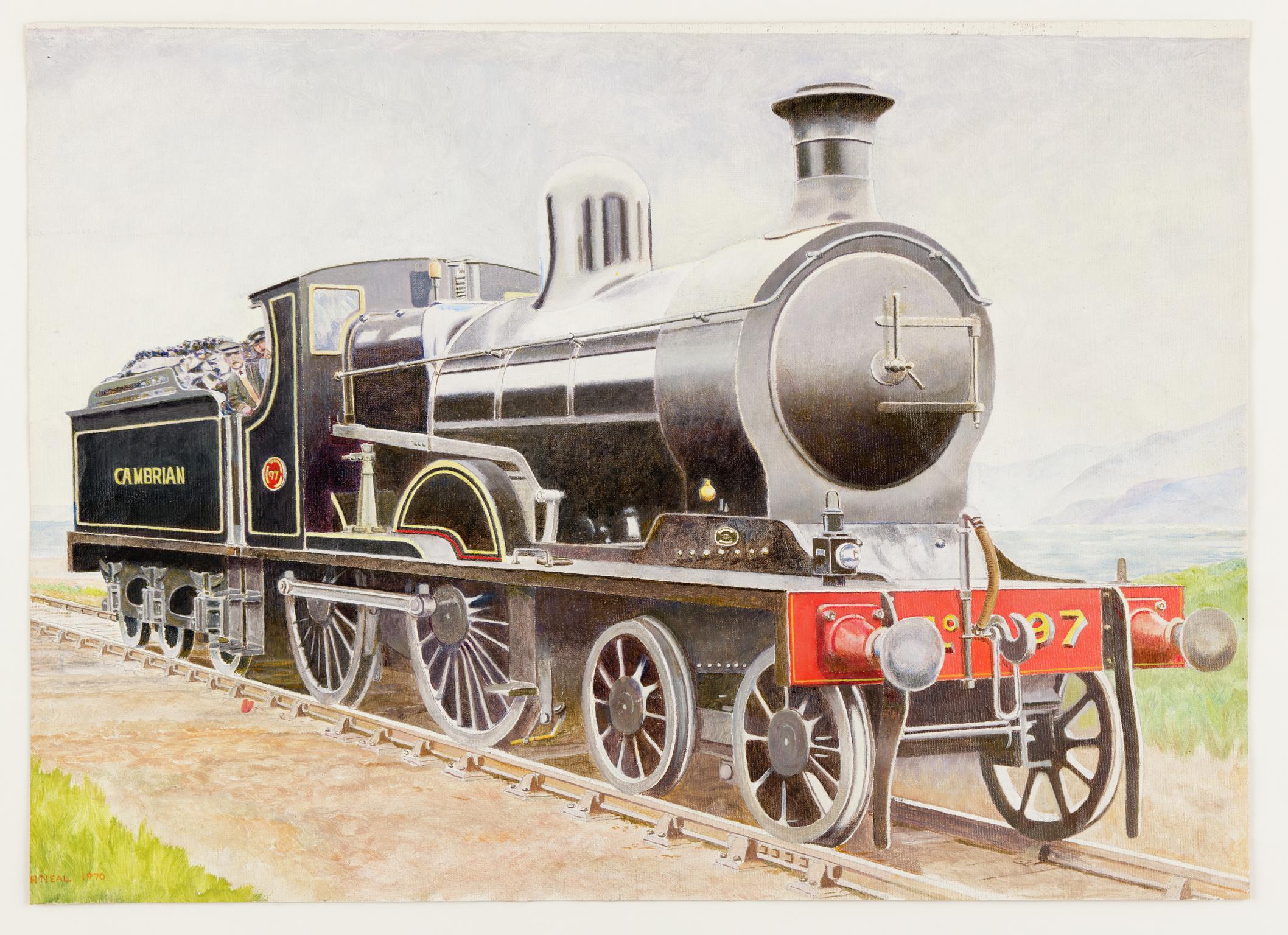 Cambrian 4-4-0 Locomotive No '97' (painting)