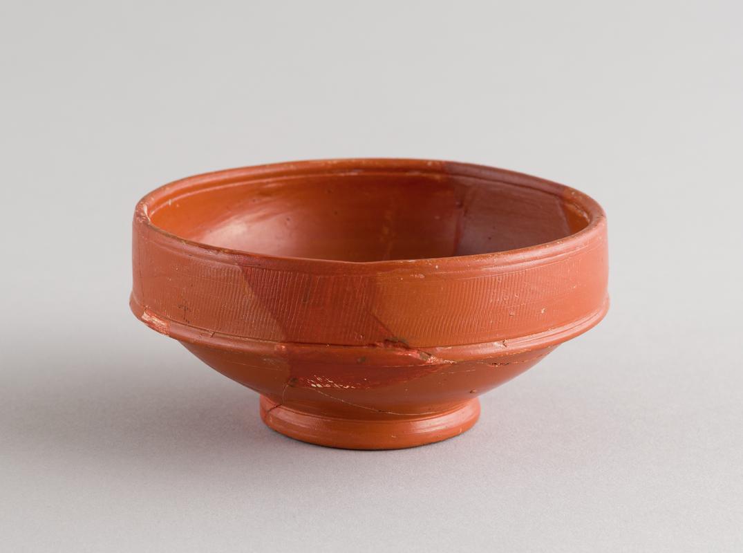 Roman samian bowl, stamped