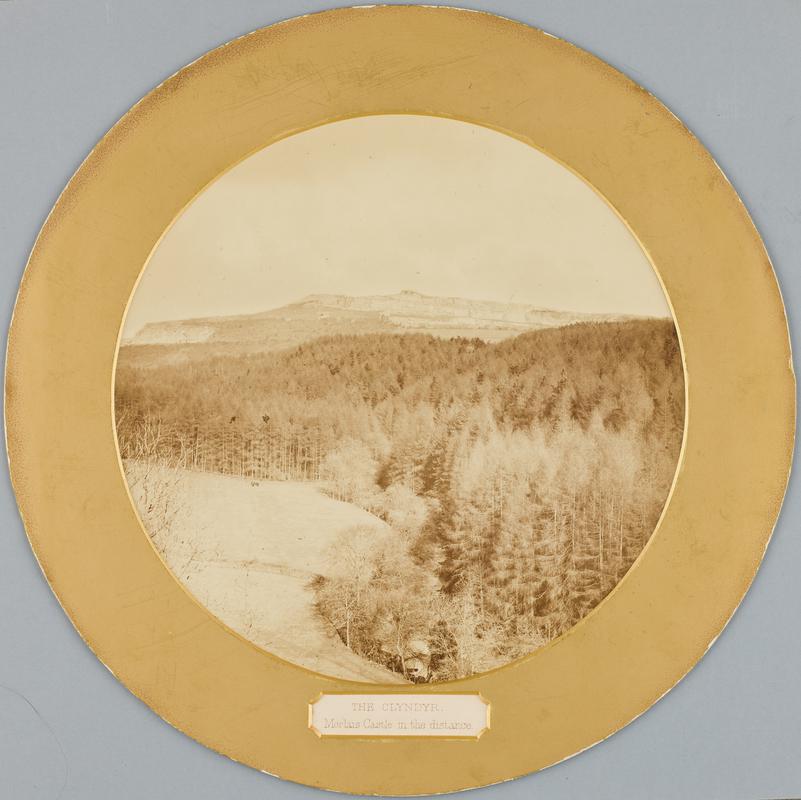 The Clyndyr, Morlais Castle in the distance, 1870s