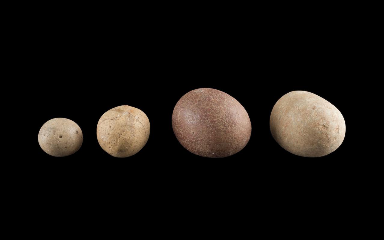 Roman stone ballista balls