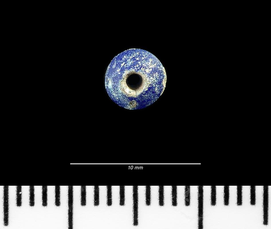 Roman glass biconical bead